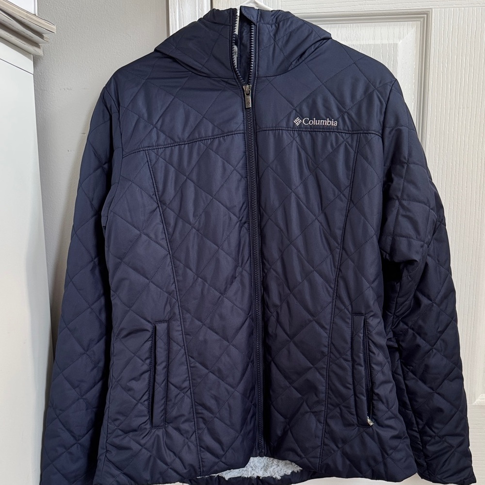 Columbia Womens Copper Crest Hooded Jacket Dark Nocturnal - Picture 6 of 8